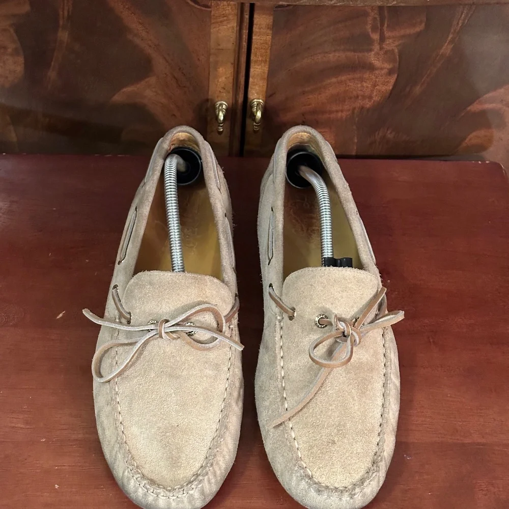 Sperry Beige Suede Moccasin Loafers